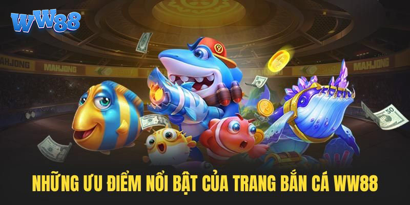 Đồ họa game bắn cá WW88 sắc nét, sinh động